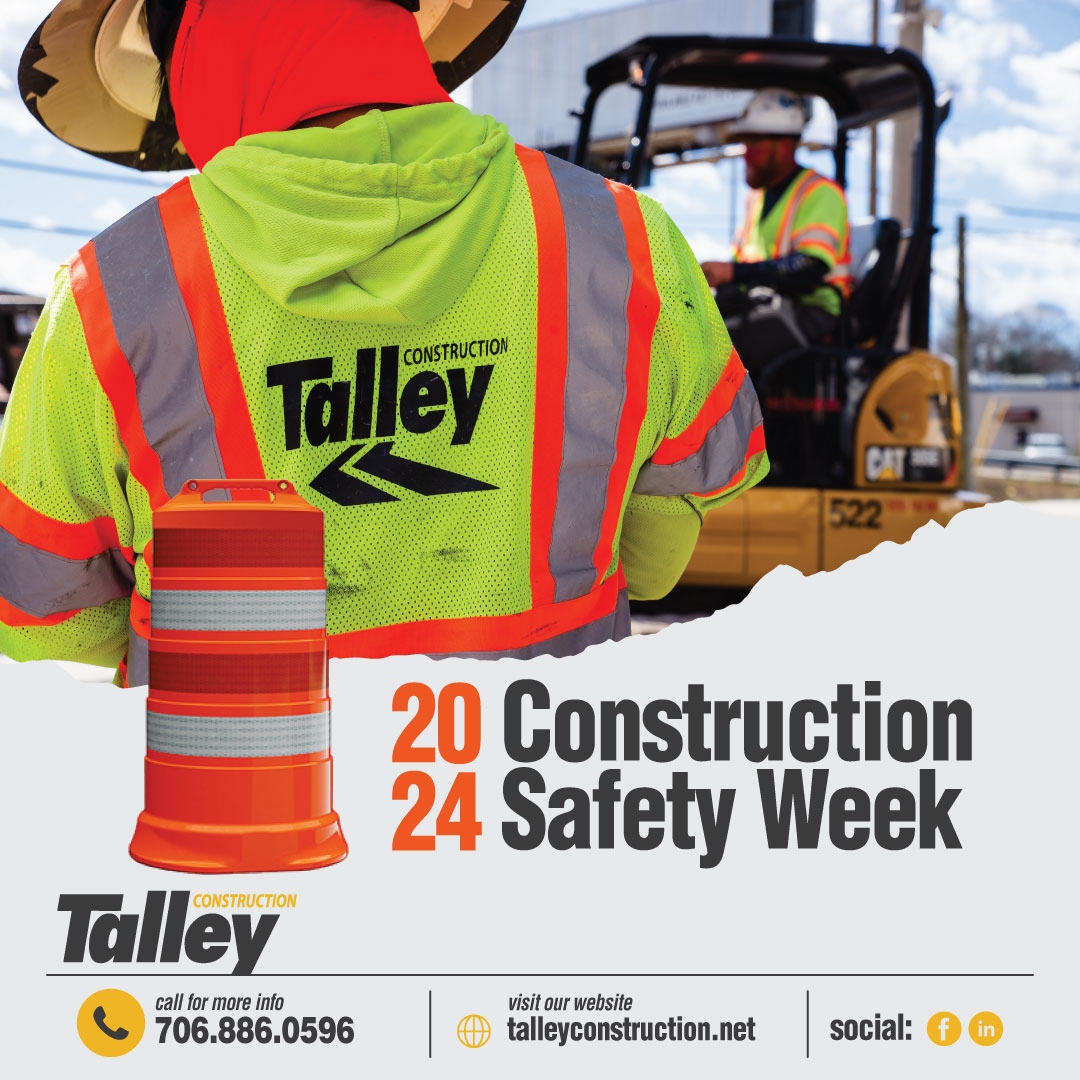 TalleyConstruct's tweet photo. Every decision, every action, every voice – they all play a crucial role in shaping our safety culture at Talley Construction. During National Construction Safety Week, we reaffirm our commitment to listening, understanding, and empowering every member of our team. Safety is n... https://t.co/wCCIQJpn6o