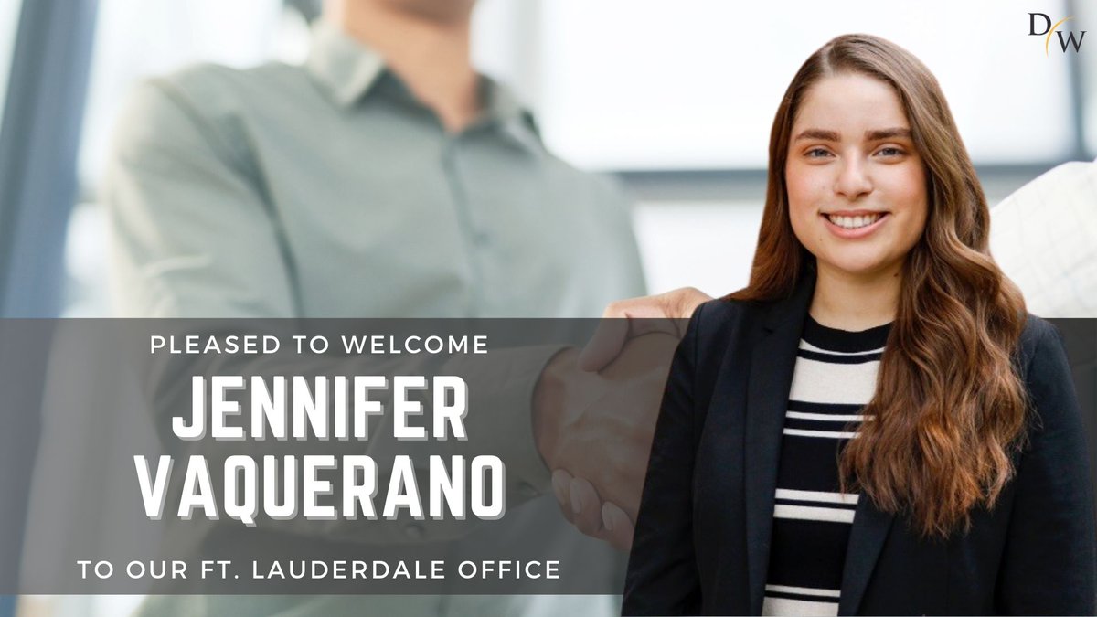 Welcome, Jennifer Vaquerano! Jennifer is an Associate in our Ft. Lauderdale office and focuses her practice on construction law. To learn more about Jennifer, click here: bit.ly/3Uf6AF3 #constructionlaw