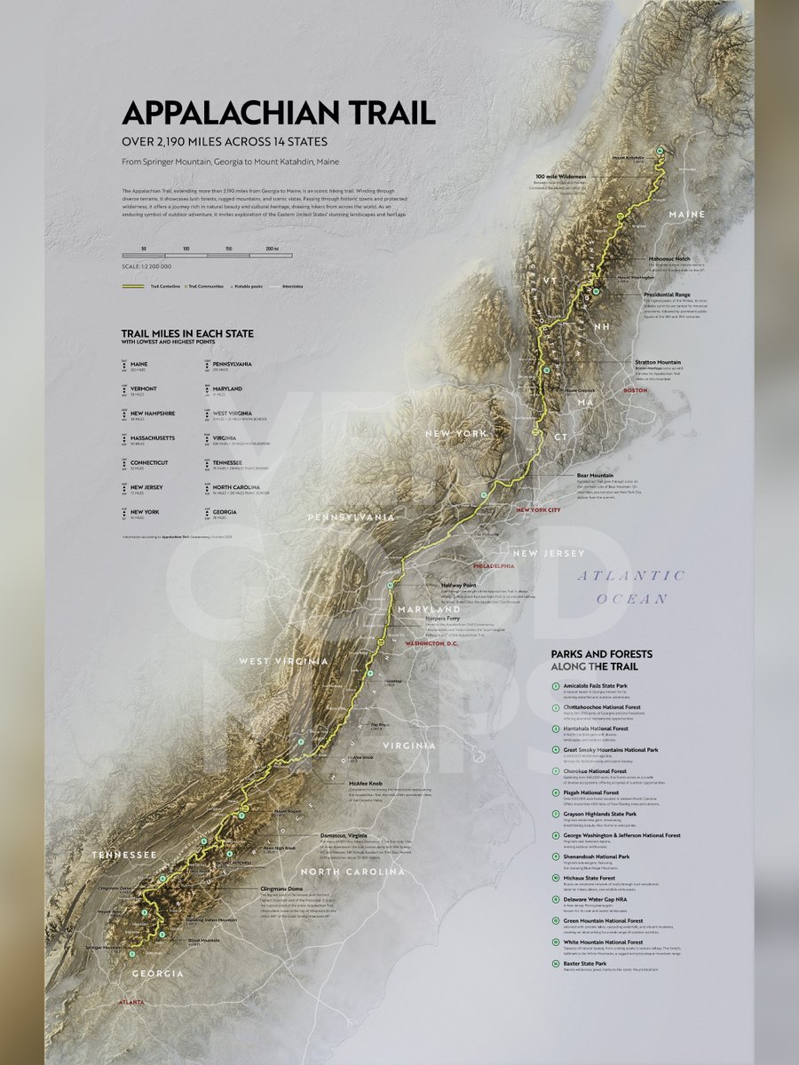 So I'll make an epic map poster of a trail much like my Appalachian Trail map. Now to decide from these:
• The Long Trail
• The Hayduke
• The Grand Enchantment Trail
• Continental Divide Trail
• PCR
#trail #appalachiantrail #hike