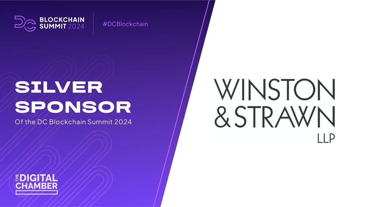 We’re excited to announce @WinstonLaw as a Silver Sponsor of #DCBlockchain Summit 2024! Join us on May 15th as we shape the future: 👇👇👇 Dcblockchainsummit.com/sponsors