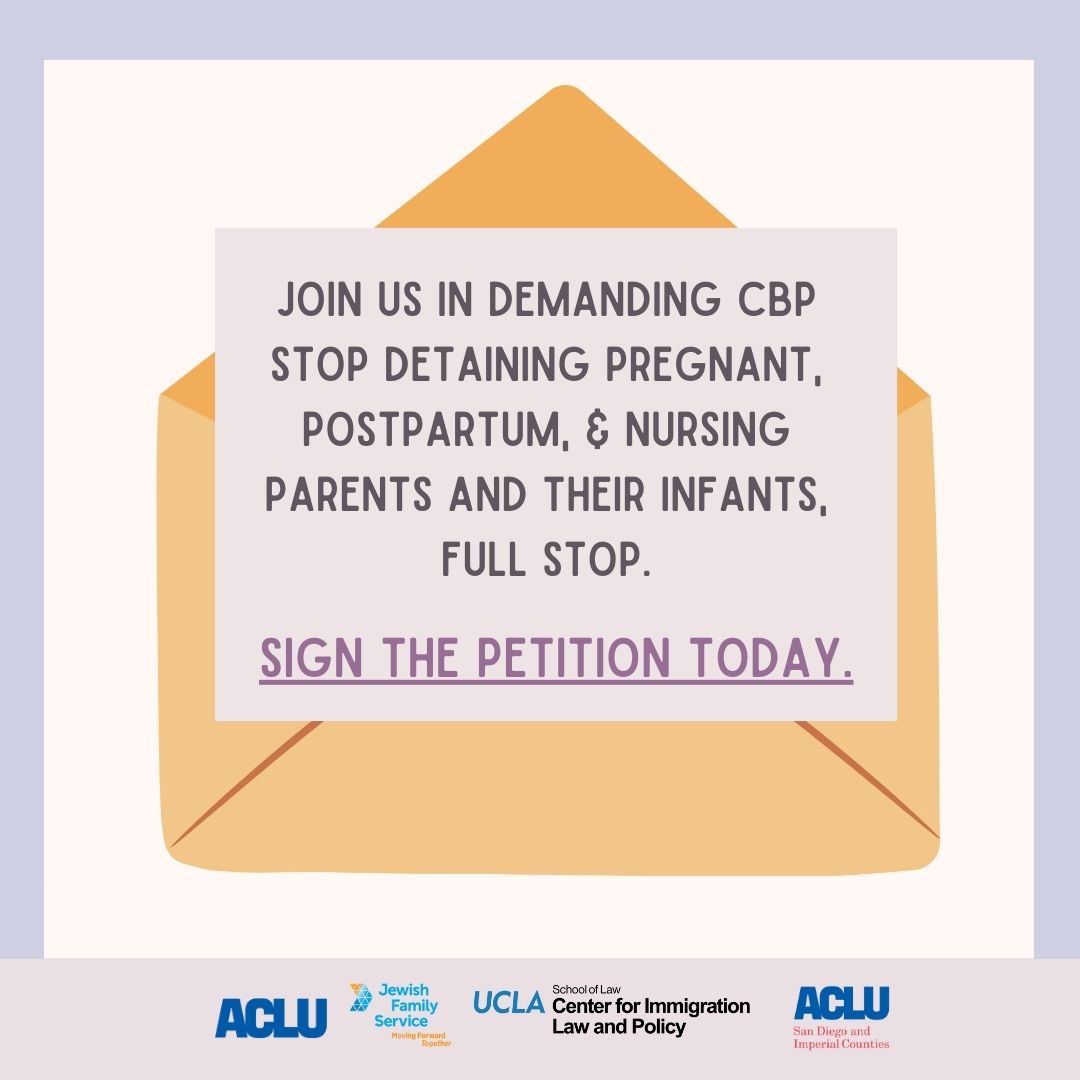 This Mother’s Day, add your voice in solidarity with the coalition of organizations and people across the country calling on @CBP to limit detention of pregnant, nursing and postpartum parents. bit.ly/CBPMothersDayP… #MaternalHealth4Migrants