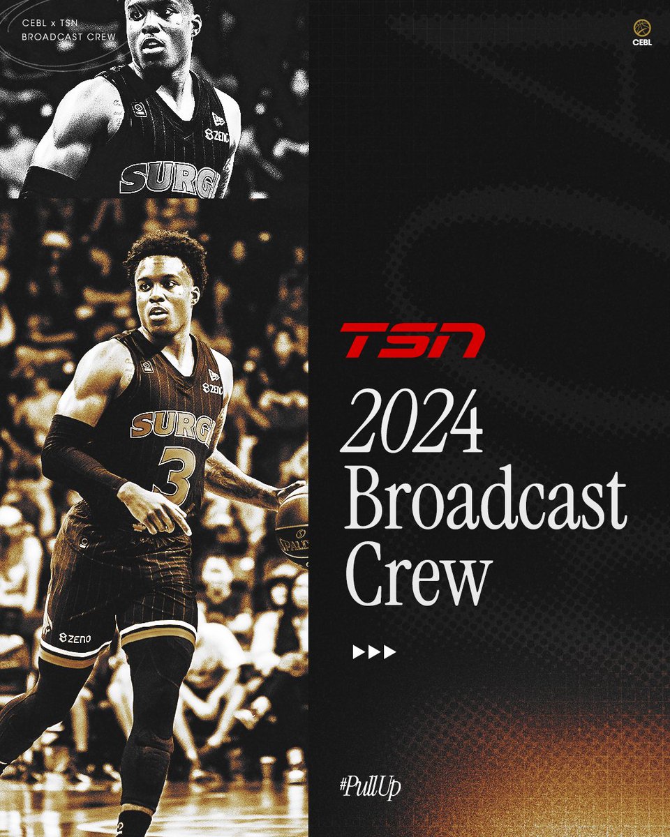 CEBLeague's tweet photo. The crew is set 🎙️📺

Sixth Season of CEBL action tips off May 21. Catch the action on TSN &amp; TSN+

🗞️: https://t.co/sM1AI0zPs2 
 
#PullUp https://t.co/biKztcfrPJ