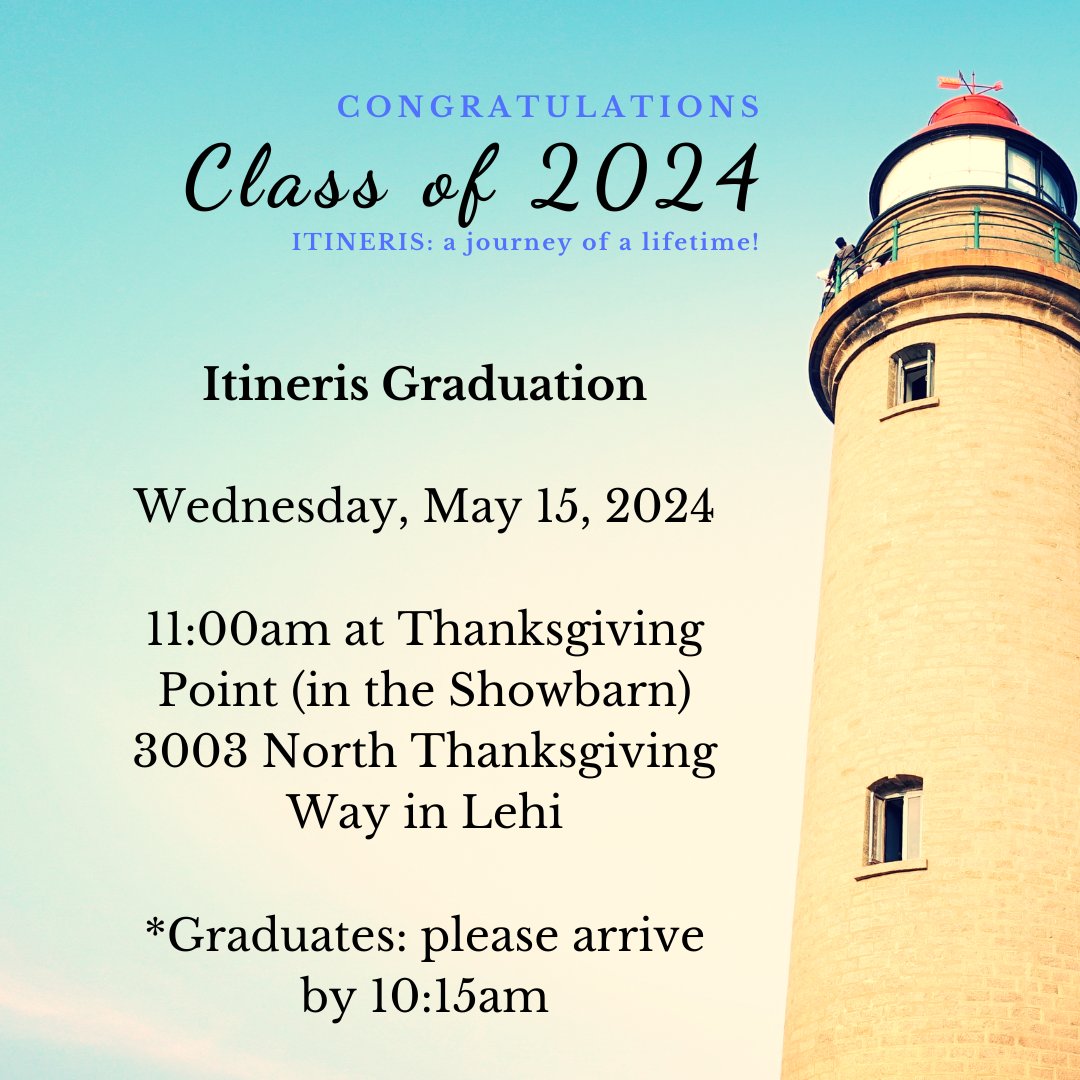 Graduation is one week from today!