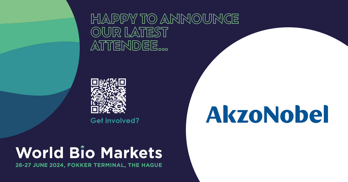 This June, @AkzoNobel will be one of our attendees at #WorldBioMarkets The question is, are you joining us? Explore sustainable painting solutions and more at #WBM24 Find out more here ➡️ bit.ly/49SwXWf #Biobased #Bioeconomy #Event #SustainableSolutions #AkzoNobel