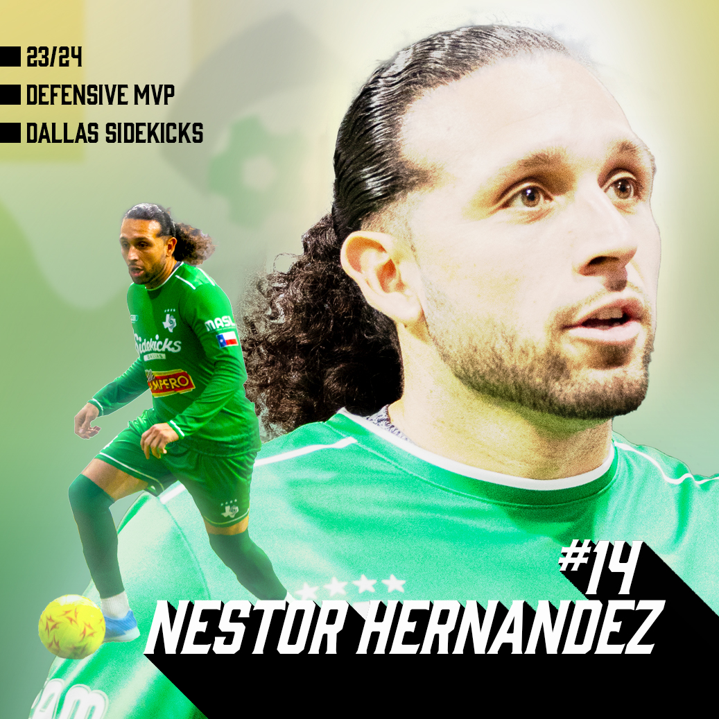 You voted, and the results are in. ☑️ Your 2023-2024 Sidekicks Defensive MVP is NESTOR HERNANDEZ! 1️⃣4️⃣ Stay tuned for the rest of the Dallas Sidekicks End of Season Awards winners. #SidekicksRising