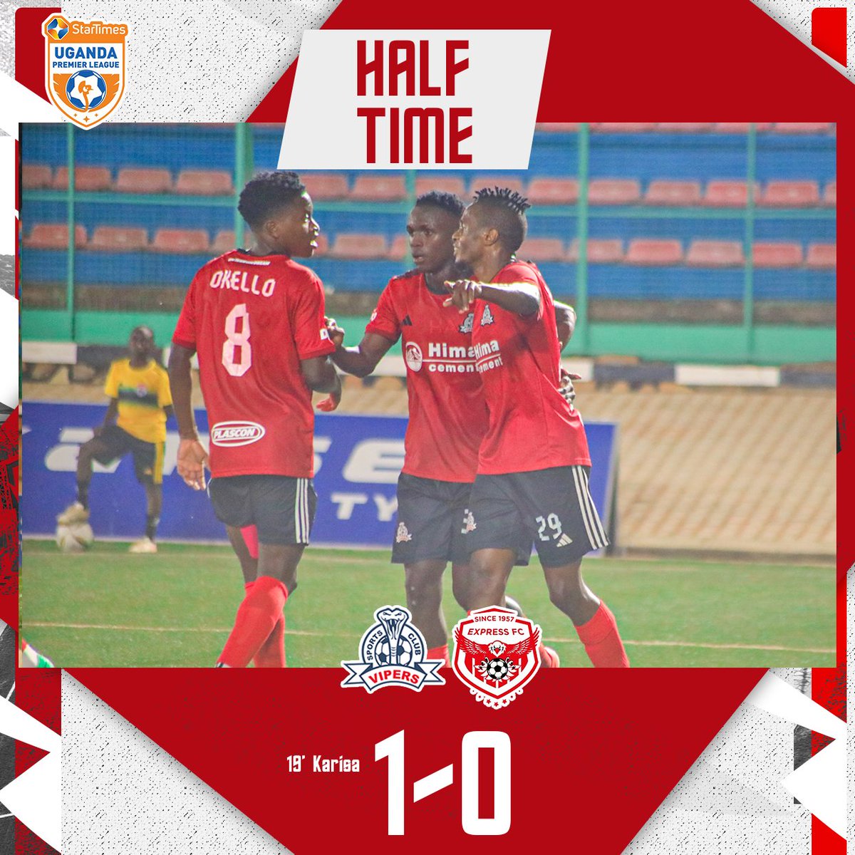 𝐇𝐀𝐋𝐅 𝐓𝐈𝐌𝐄 | 

Leading by one at the break. Milton Karisa’ opener separates the two sides. 

#VIPEXP || #VenomsUpdates || #OneTeamOneDream ||