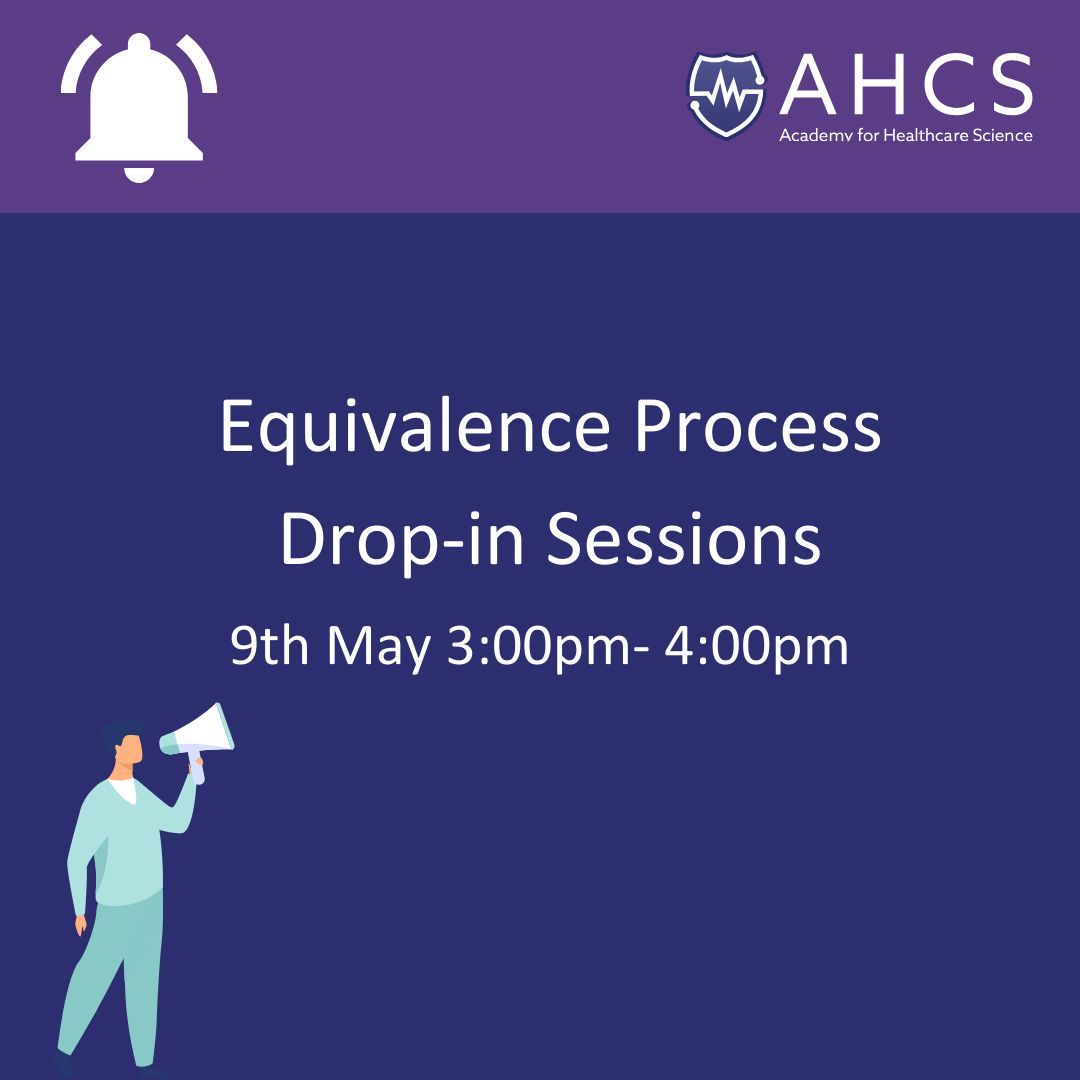 Our next Equivalence drop-in session is tomorrow, 3:00-4:00pm! 📆 Don't forget to drop by within the hour to have any of your equivalence queries answered. Head over to our pinned drop-in sessions page for the link to join 👇 buff.ly/3QJ56Bz #AHCS #Equivalence