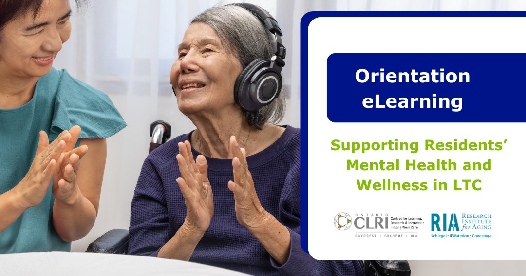 This week is #MentalHealthWeek! Take a look at our eLearning course, which focuses on supporting the mental health of residents, and helps equip team members with the skills to recognize indicators of mental illnesses or conditions. Learn more: clri-ltc.ca/resource/suppo…