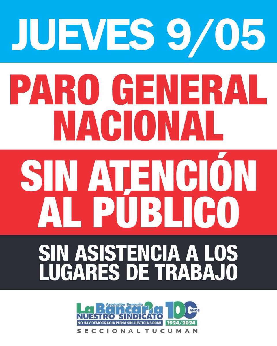 ADHESIÓN TOTAL AL PARO GENERAL NACIONAL