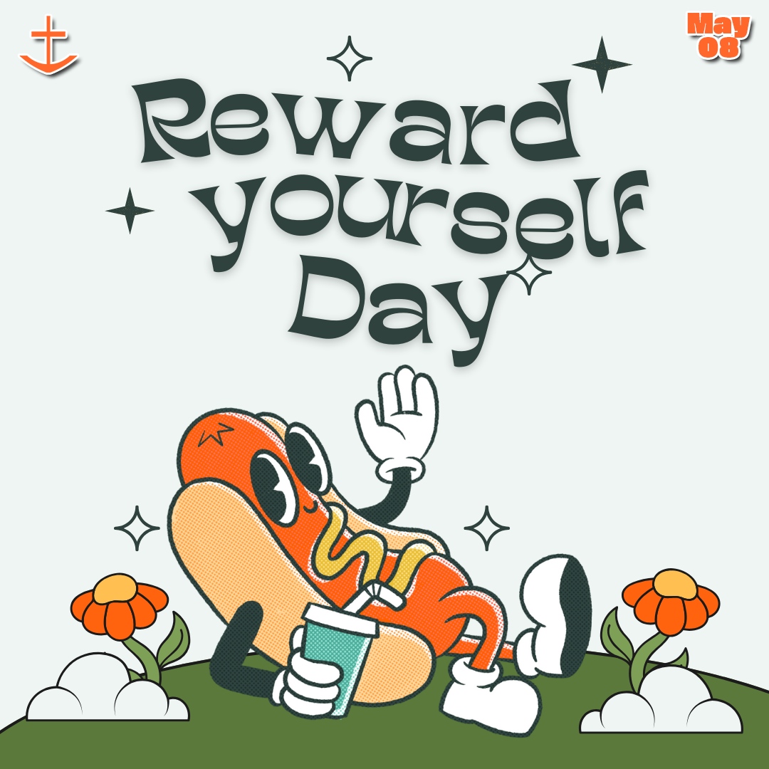 Today is all about self-celebration on Reward Yourself Day! 🎉🌟 Take a moment to appreciate your accomplishments, big or small, and indulge in some well-deserved self-care.

#RewardYourselfDay #SelfCelebration #SelfCare #TreatYourself