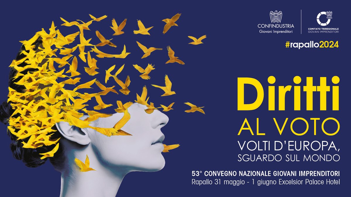 #Rapallo24 | Diritti al voto Il 53° Convegno di Rapallo si concentrerà sul volto dell'Europa di domani alla luce delle prossime elezioni. Un esito che determinerà la nostra direzione sulle grandi sfide trasformative, politiche, economiche e industriali➡️3reg.it