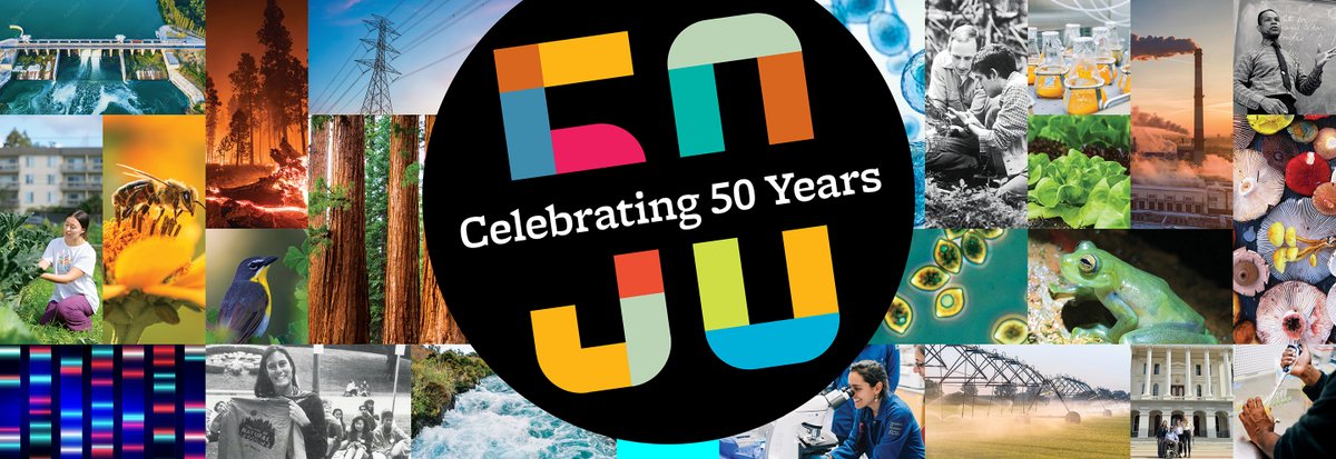 It's our 50th anniversary! Our spring magazine highlights groundbreaking research, changemakers and trailblazers, and little-known facts from our first 5 decades. Read the full issue at nature.berkeley.edu/breakthroughs #50years #Anniversary