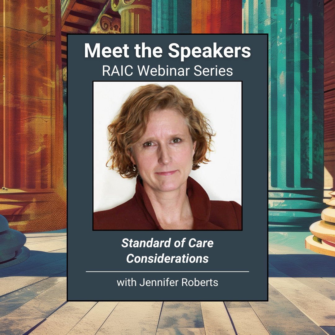 Meet the Speaker! Jennifer Roberts, lawyer at Gibbs & Associates will help lead the live webinar “Modern Practice: Standard of Care Considerations” a part of the RAIC’s new webinar series on June 4th. Click here to learn more: ow.ly/mn5m50RzBnU