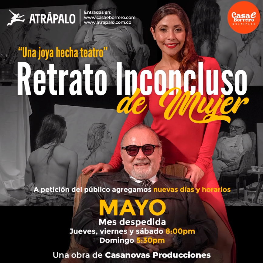 ¡En este mes de las madres, trae a tu mamá al teatro! 💕

Jueves, viernes y sábado 8:00 p.m.
Domingo 5:30 p.m.

Una obra dirigida por: <a href="/sr/">@sr@tinnies.club</a>.mcasting
En escena: @dianabelmonteo y @cesarmoraofficial
Producción: @casanovasproducciones

Reserva aquí 👉 i.mtr.cool/ymdpbeixca