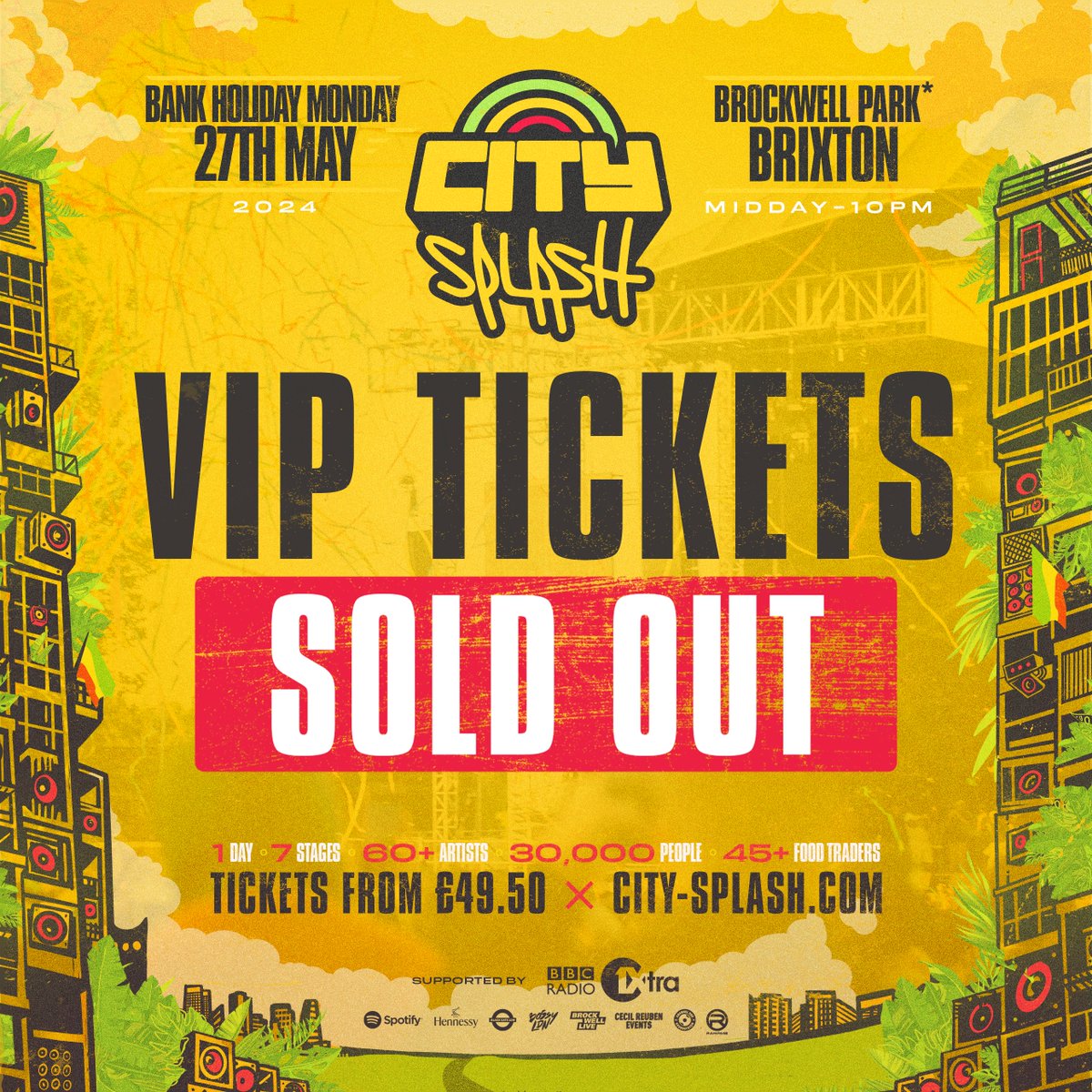 TINGS ARE GETTING SERIOUS! 🚨VIP TICKETS NOW SOLD OUT 🚨 Less than 3 WEEKS left ‘til we come together at the world’s BIGGEST one day celebration of Reggae, Dancehall, Afrobeats & beyond.🔥🔥🔥 🔊TICKETS ARE SELLING FAST! If you wanna step with us, this is your warning to lock…