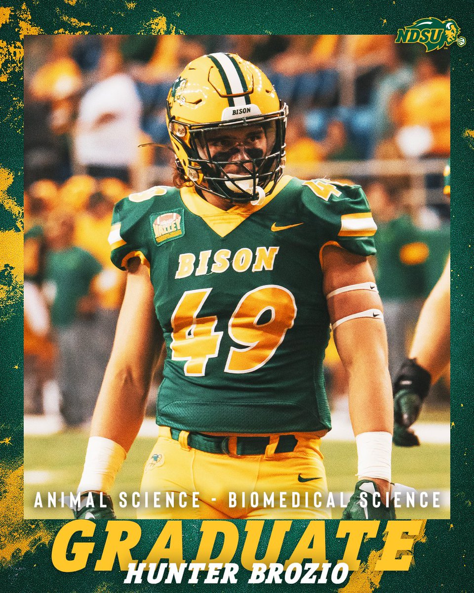 Congrats to our next senior, Hunter Brozio, who is graduating with a degree in Animal Science!