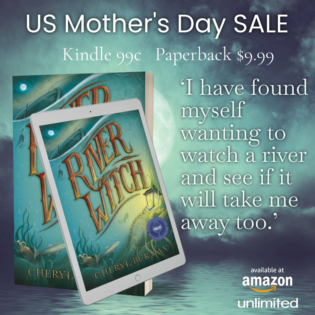 US sale of River Witch  

For mums (and others!) who need a little magic in their lives.

An award winning read

mybook.to/RiverWitch

#historicalfantasy #romance #magicrealism #Books #readers #readingcommunity #BooksWorthReading #romancenovels #historicalromance #mothersday