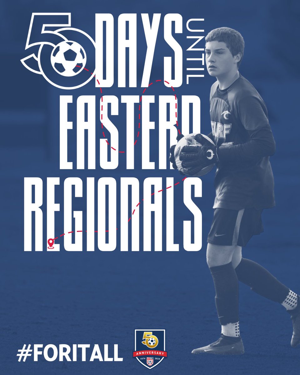 See you at the fields in 𝟱𝟬 days! 🤩

National Championships, presented by <a href="/NewYorkLife/">New York Life</a> | #ForItAll | #RoadtoFL | <a href="/usyscups/">US Youth Soccer Cups</a>