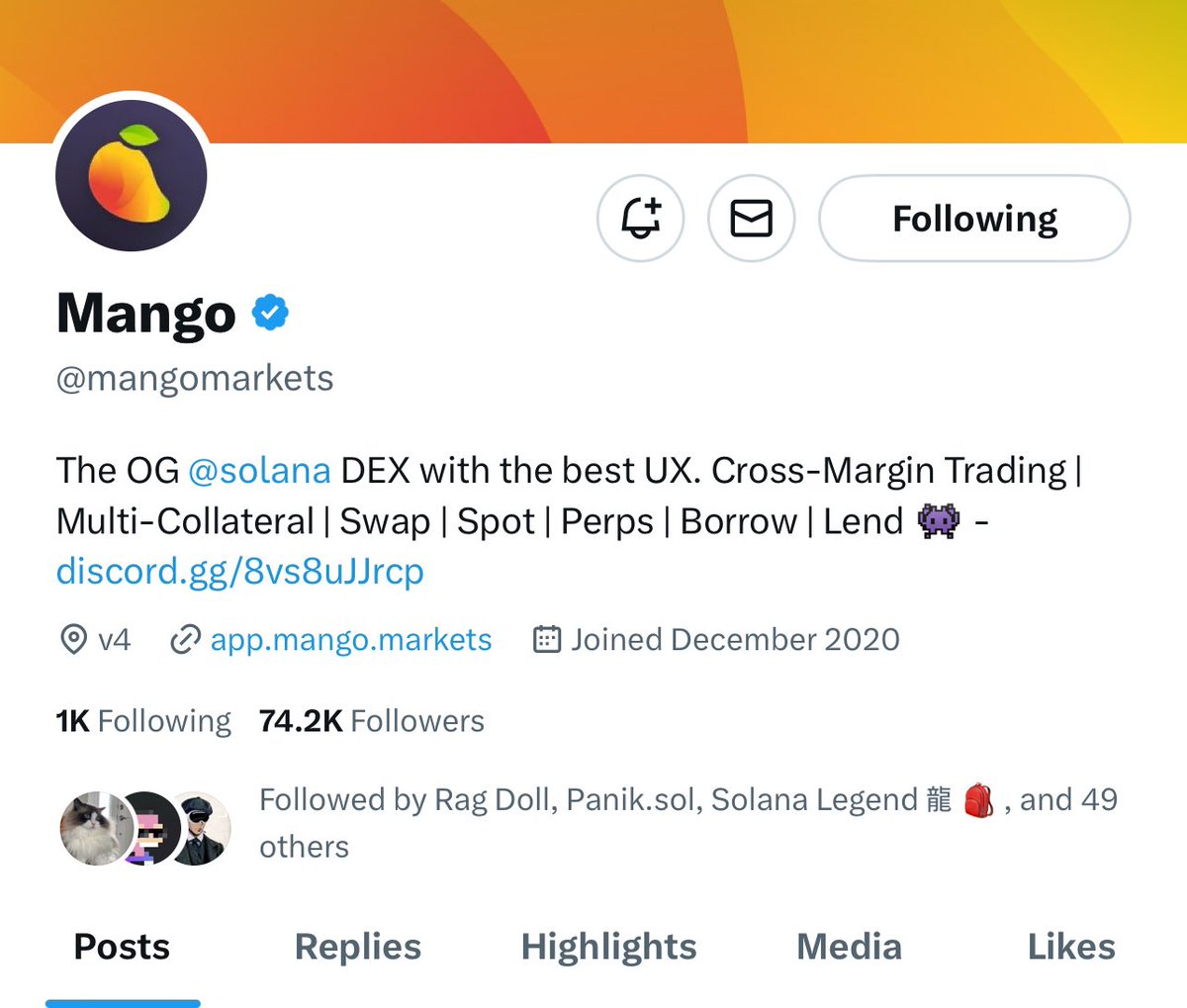 I hear @mangomarkets has a memecoin $mango