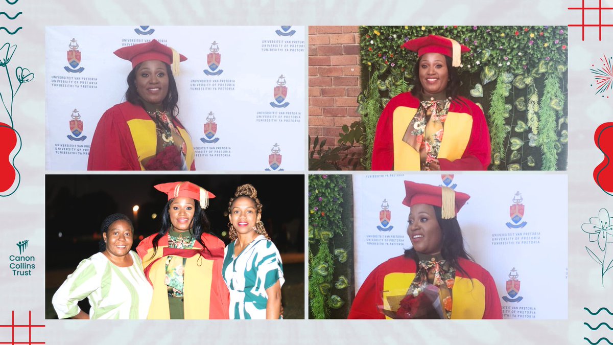 Congratulations to Canon Collins Alum Pilira Tembo on earning her Doctorate in Educational Management, Law, and Policy from the University of Pretoria! Her thesis explored collaboration between Zambian TEVET institutions and industry to boost skills development.  🎓👏 #WayToGoDoc