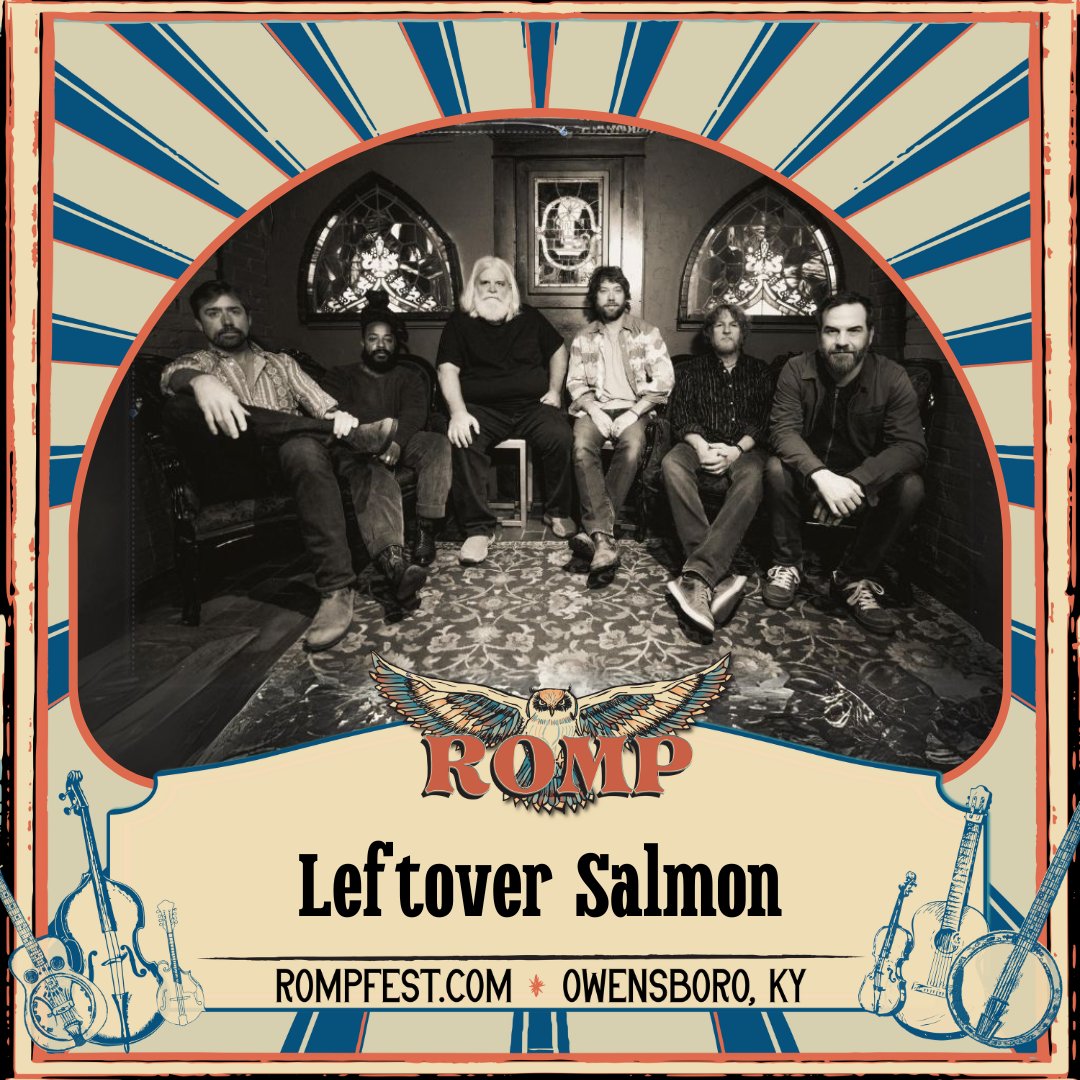 🎵Today's ROMP Artist Feature is Leftover Salmon! Read more about this artist👉 loom.ly/55HSNWc Get your tickets now to see them and the rest of the amazing lineup at ROMP 2024!