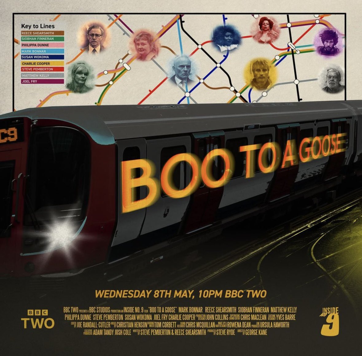 Directed by George Kane (@GeorgeKaneIV) Boo To A Goose the brand new episode of #InsideNo9 airs tonight, Wednesday 8th May at 10pm on @BBCTwo and @BBCiPlayer. This episode also marks the 50th of the series 🪿