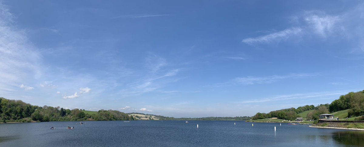 Llandegfedd Reservoir this afternoon.