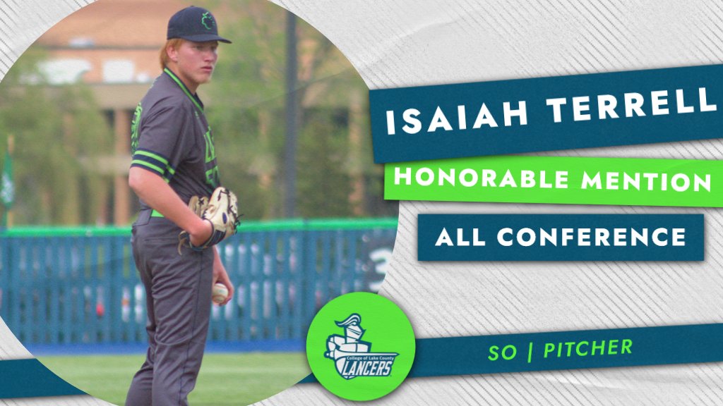 CLCLancers's tweet image. @LancerBaseball2 Sophomore Pitcher Isaiah Terrell leaves it all on the mound when pitching and the Conference took note, voting him Honorable Mention All Conference #TheLancerWay
