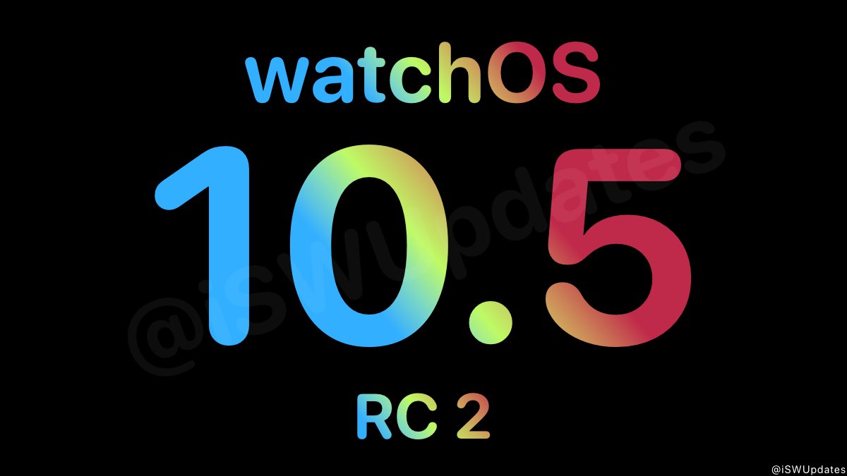 watchOS 10.5 Release Candidate 2 (21T576) has been released to registered developers and public beta testers.