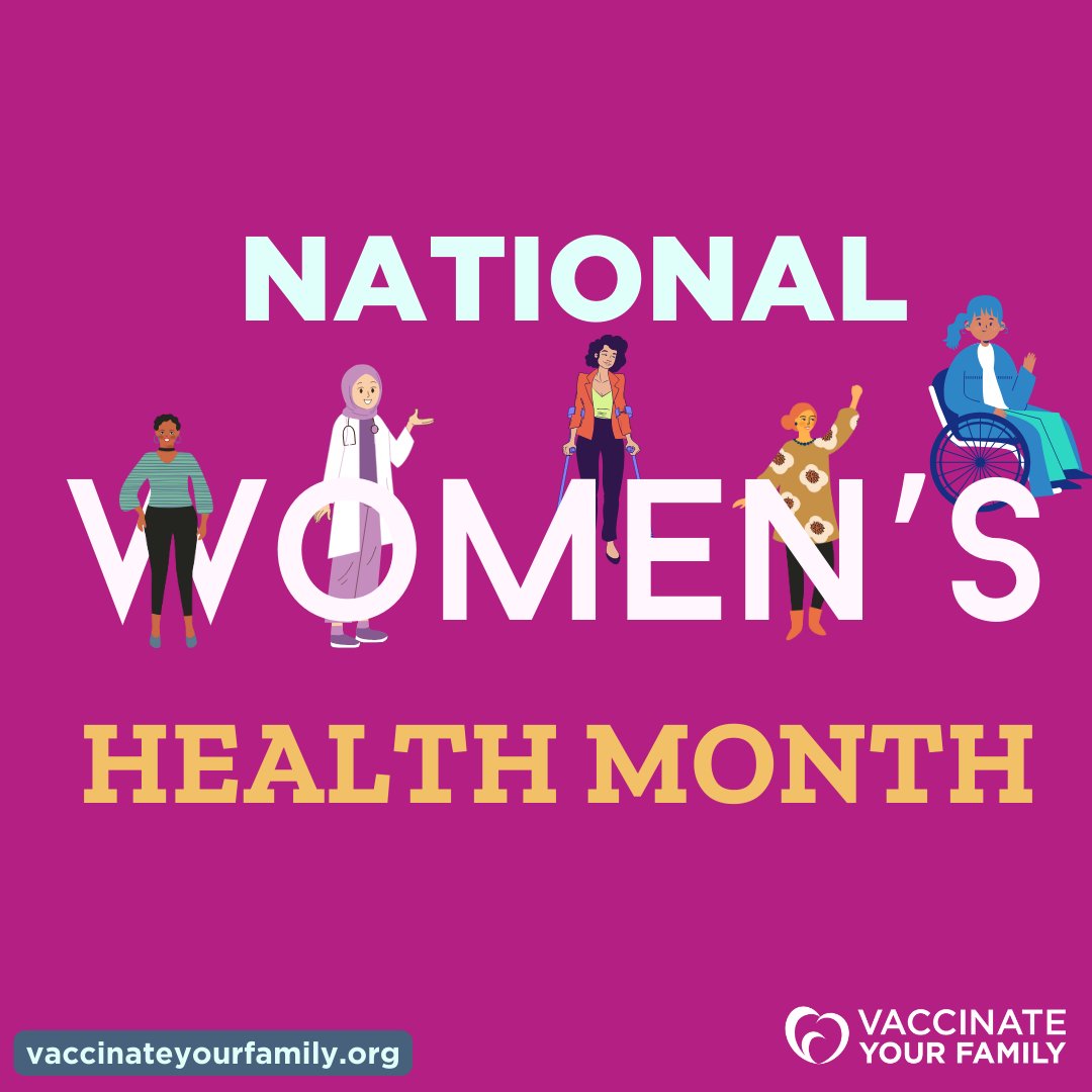 This #WomensHealthMonth, let's celebrate the power of prevention through vaccination! 💪🏽🌸💉 From protecting against HPV-related cancers to safeguarding against flu complications during pregnancy, vaccines play a pivotal role in women's health. #VaxYourFam