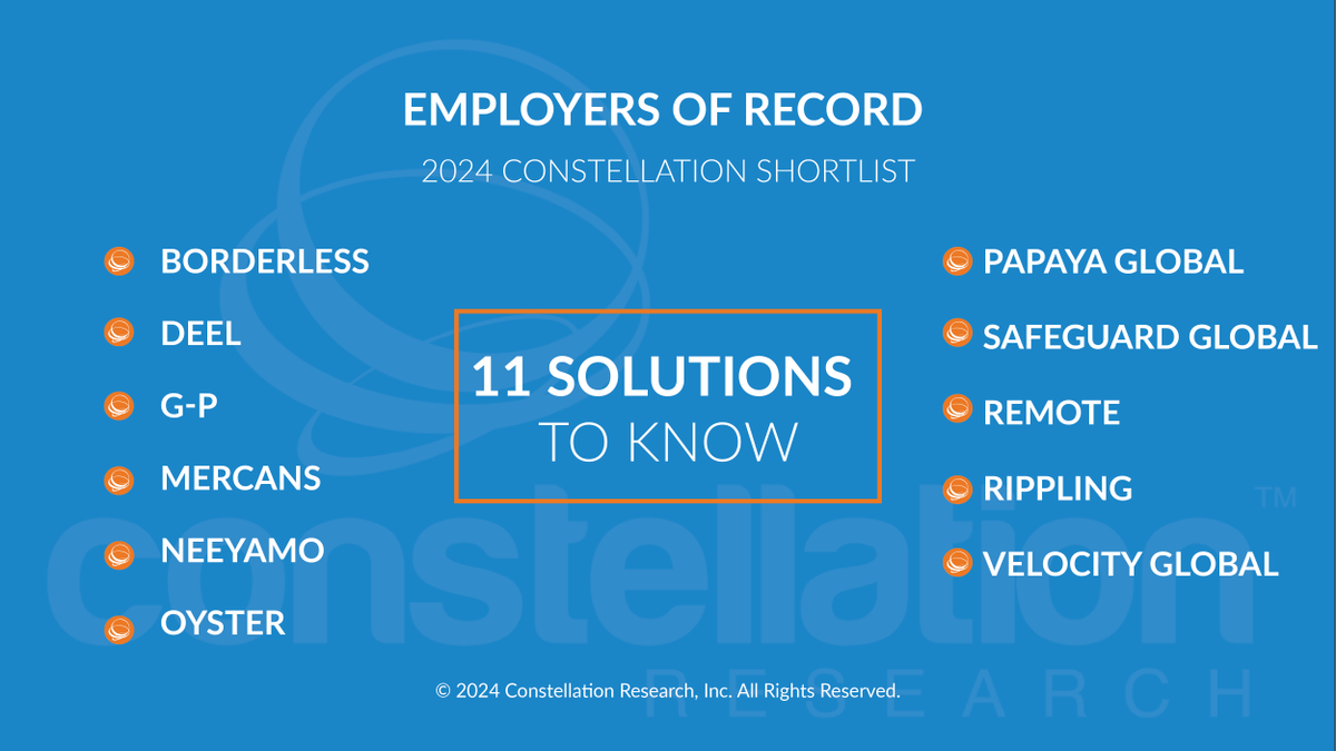 Take a look at the ShortList for Employers of Record by @holgermu bit.ly/3OjzSz7 @borderless_cap @deel @GlobalEOR @MercansGlobal @Neeyamo @Oyster @Papaya_Global @Safeguard_Globl @remote @Rippling @velocity_global