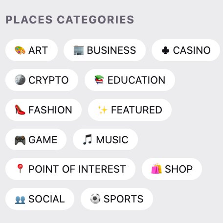 Looking to explore a new space in Decentraland? Head over to places and search by your interests. 🔎 You never know what you'll find! ✨