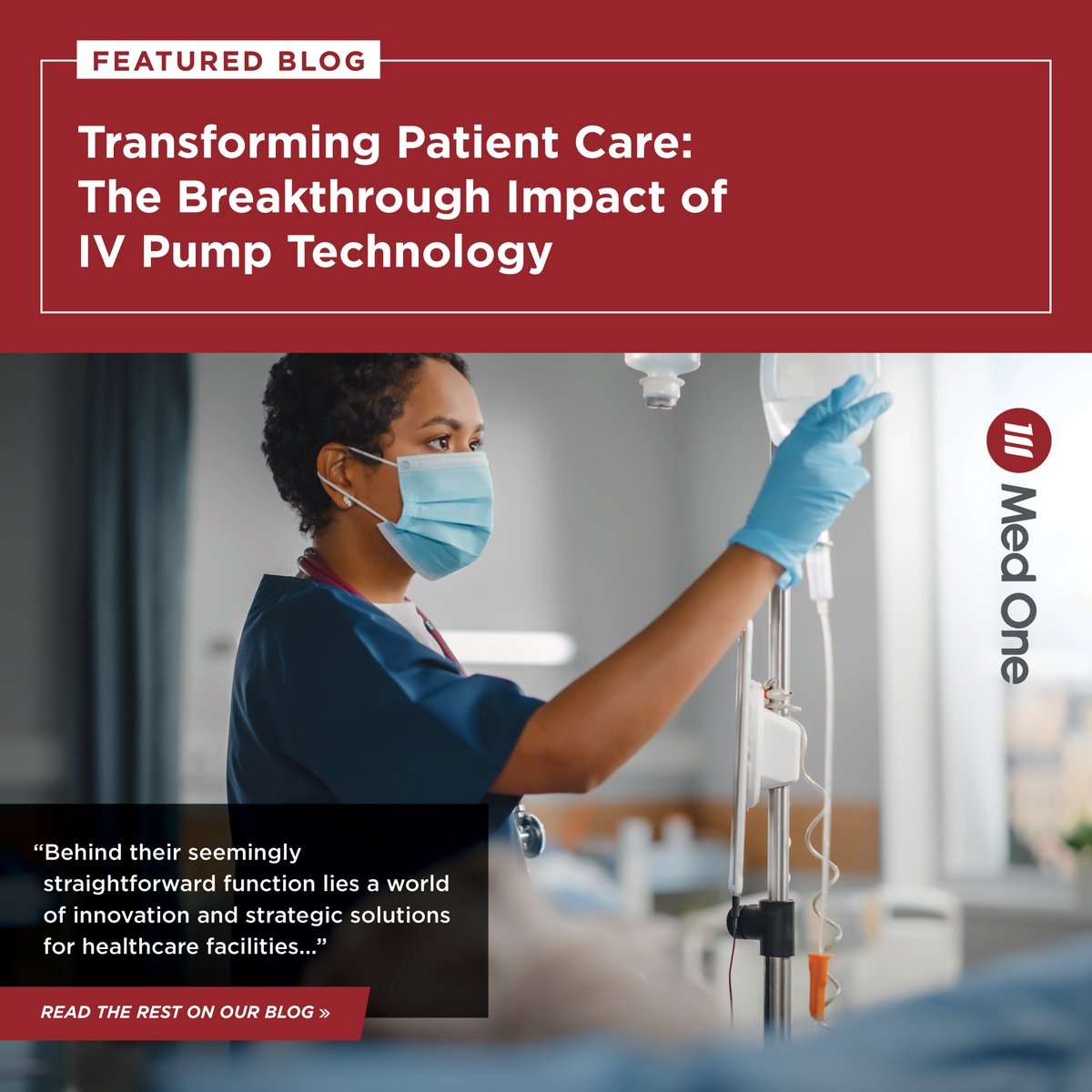 medonegroup's tweet image. 🚀𝑴𝑬𝑫 𝑶𝑵𝑬 𝑩𝑳𝑶𝑮: IV pumps are a game-changer for patient care! What are the latest advancements in IV pump technology that are revolutionizing healthcare? Read our blog to find out! 📷 bit.ly/IVPumps #MedOne #MedOneBlog #PatientCare #IVPumps