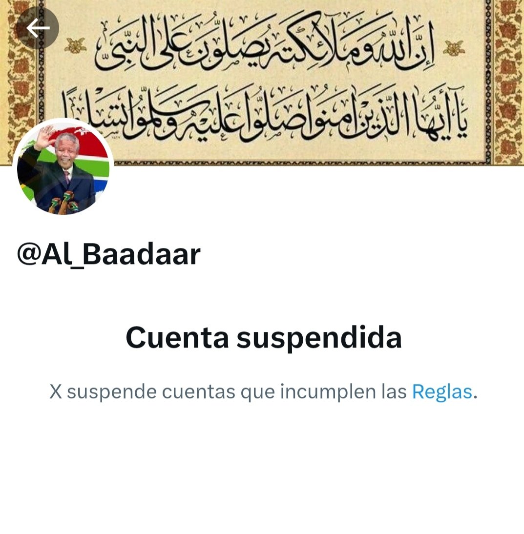 Parece que últimamente se ha recrudecido el asedio contra cuentas medianas y pequeñas que hablan de actualidad y geopolítica en Twitter. En este caso, le ha tocado al hermano @Al_Baadaar Esta es mi cuenta de respaldo @El_Doomer2 y este es mi Telegram t.me/+j4_oGCFTMVY0Z…