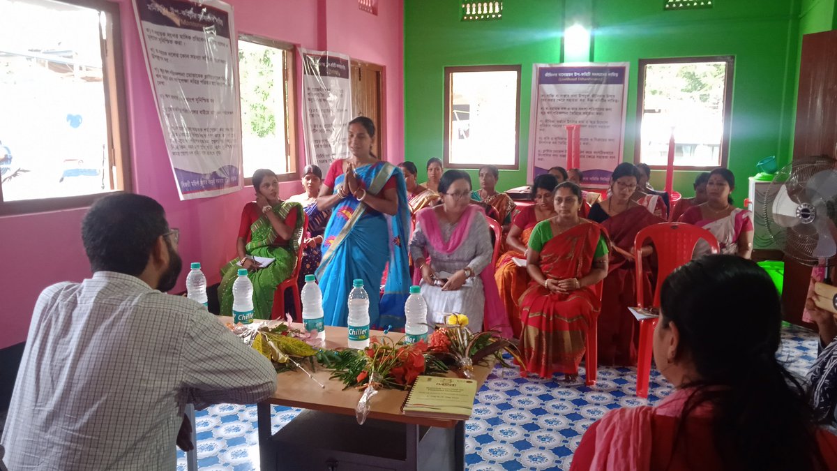 ADM &amp; Collector- PP visited at Bijoyee Mahila CLF in Kanchanbari GP under Kumarghat Block. He had interacted with Executive Members of CLF to understand about health status of CLF through cheering Books of Record and verbal interaction.