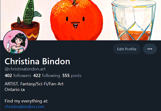 PLEASE come follow my account over on B*L*U*E*S*K*Y! This platform is so full of hate I really want to leave it for good. @ christinabindon . art