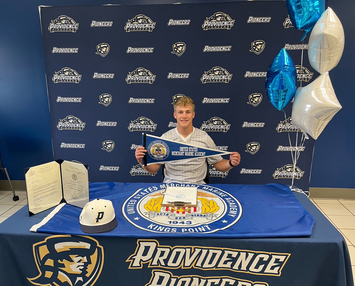 So happy, proud and excited for my stud @KruerLuke . Had his signing ceremony to attend & play baseball @USMMA_Baseball. But before that, he & @Providence_BB have some business to take care of