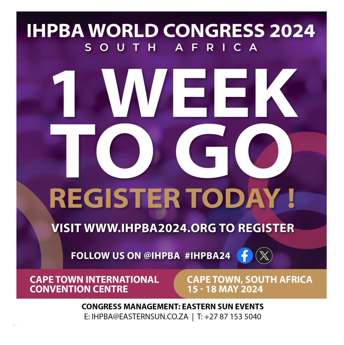 Excited for the @IHPBA meeting in Cape Town next week. Looking forward meeting up with old and new friends & colleagues from around the 🌍. Hope to see you many of you there. @EAHPBA @GBIHPBAnews @hpb_so #SoMe4Surgery