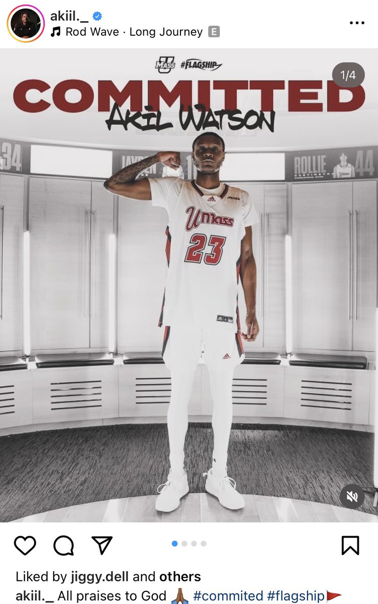 Akil Watson commits to @UMassMBB. Watson, a 6’9, 205-pound forward from Middletown, New York, appeared in 21 games as a freshman at Arizona State. Rangy, athletic player who can guard multiple positions. Nice pickup from @coachFMartin and his staff.