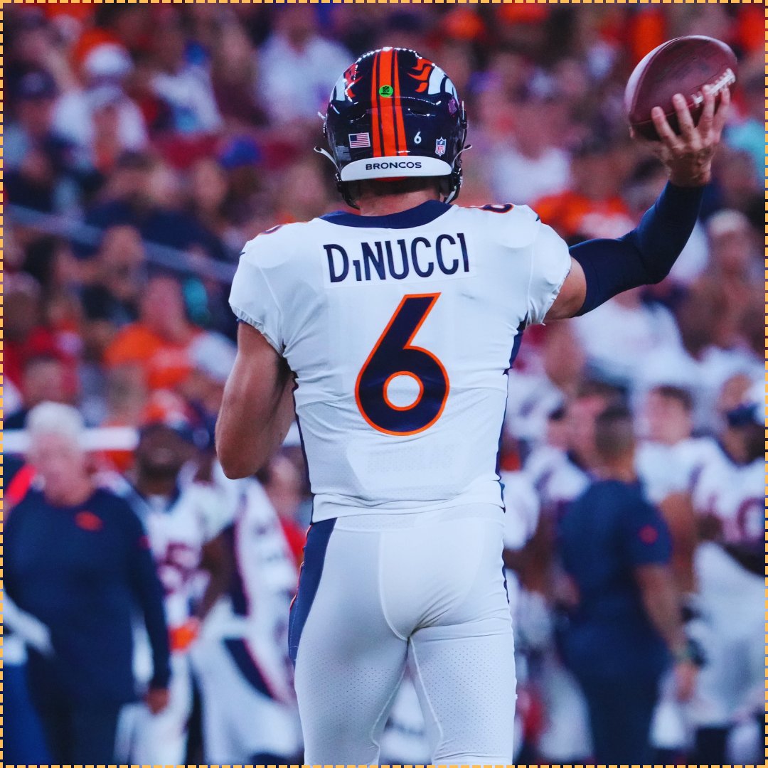 The #Broncos have released QB Ben DiNucci. That leaves Jarrett Stidham, Zach Wilson, and Bo Nix as Denver's three quarterbacks.