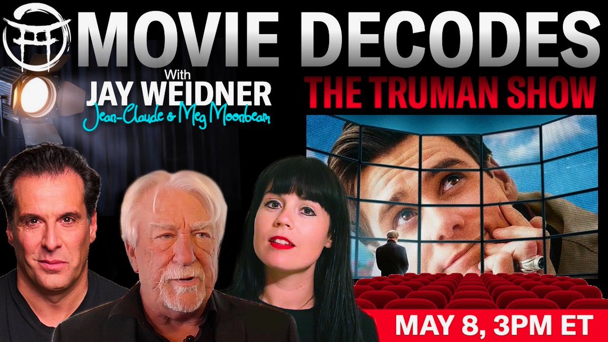 🍿 MOVIES DECOCES with JAY WEIDNER, JC & MEG

LIVE AT 3 PM EST

🔴VIDEO: rumble.com/v4txswz-movie-…

#moviescene 
@MorigeauJanine @megmoonbeam_ @PatteeuwJens
@clif_high @RealistNews @TheOfficial_FFG
@lisamightydavis @ConspiracyWATCH @beaver_naughty @AscOrgonites @Beyond_Mystic