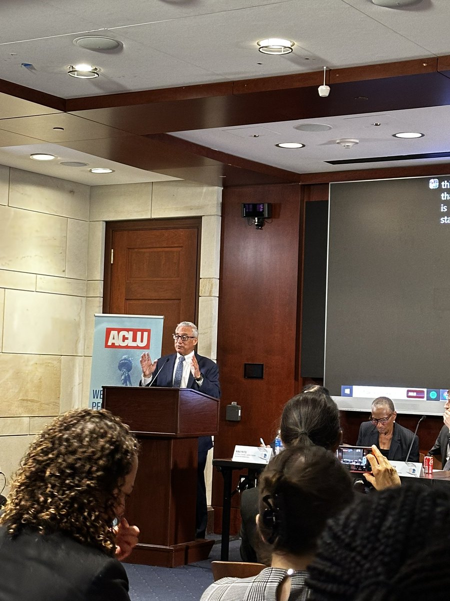 Always great to hear from @BobbyScott and his poignant reminder for us all to focus on solutions not sound bites #CJreform #communitysafety @ACLU
