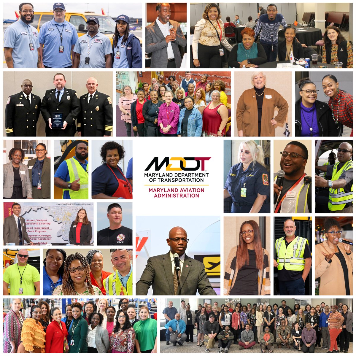 A special salute today to our Maryland Aviation Administration team!

We thank the 400+ MAA employees based here at BWI Marshall Airport for providing excellent service to passengers and partners.

#StateEmployeeRecognitionDay #StateEmployeeAppreciationDay #MDOTdelivers #airports