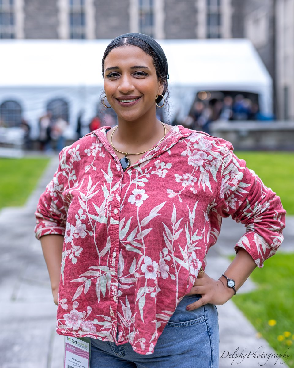 djmoff909's tweet photo. Stand tall &amp; Stand Out: in frame Asmaa Gamal. 🇪🇬 Journalist/Director&amp;Producer of the Documentary-My Dream To Fly. live at @HotDocs Festival #toronto #canada https://t.co/vyJeRrXEwP