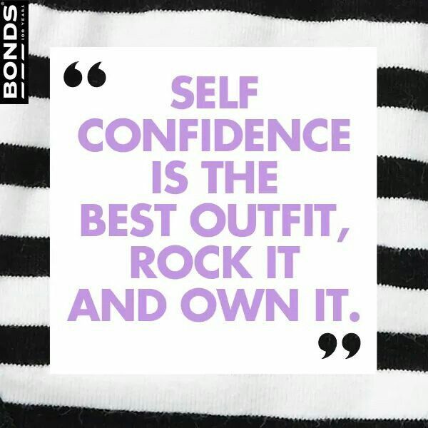 A resounding YES to this! So, let's wear it well! #wearconfidence