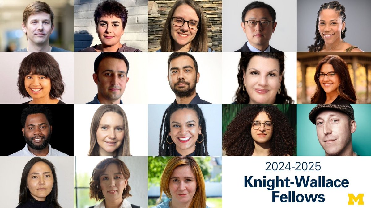 Meet the 2024-2025 class of Knight-Wallace Journalism Fellows! 👏 The 51st class of Fellows includes 18 journalists from eight countries and a broad cross-section of the U.S. More 👉 loom.ly/2AgjSKs #KWF #midwest #wallacehouse #annarbor #umich