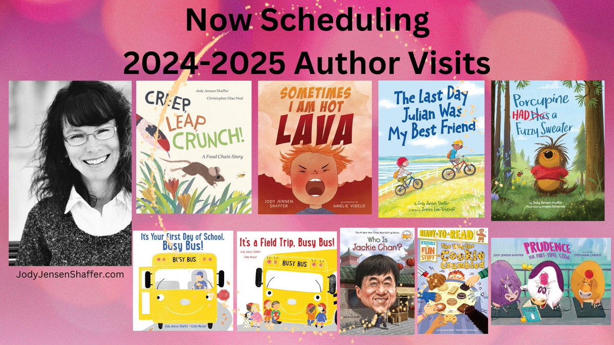 I LOVE talking to kids! Fiction, nonfiction, writing, reading, favorite pizza toppings. If you'd like me to come to your school, just reach out!