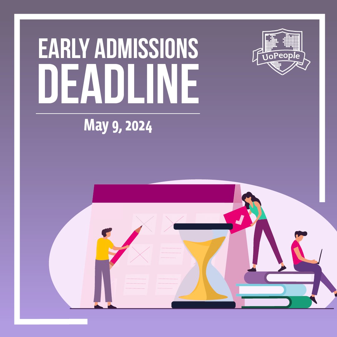Only 24 hours left until the early admissions deadline! ⏰ Don't miss your chance to join a community of learners dedicated to transforming lives through education. Apply now and take the first step towards your future! Get Started: bit.ly/4dbGGcT