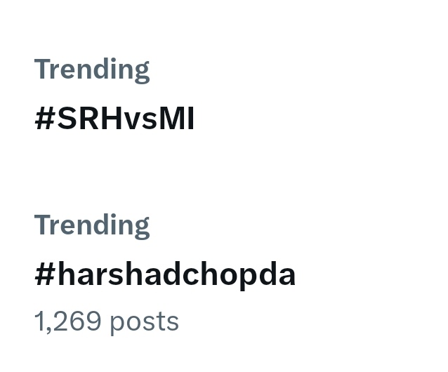 Why he is trending Today 🤔 did I miss anything #HarshadChopda