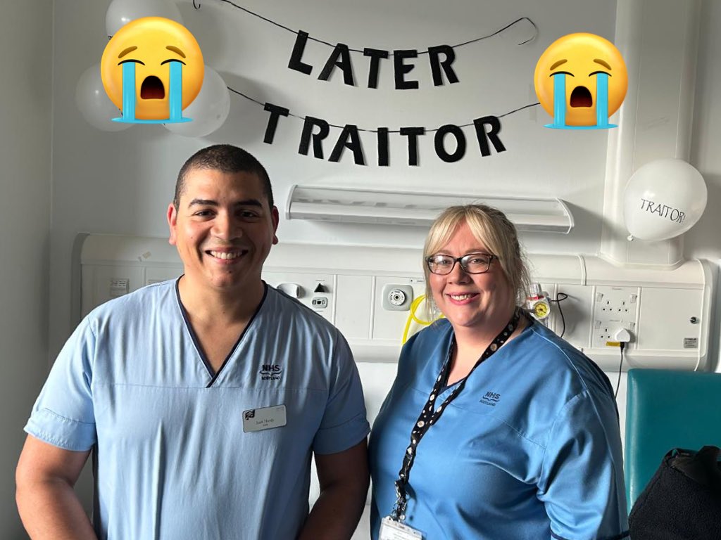 Neurosciences, RIE (@dcnneuro) on Twitter photo It’s on to pastures new for Josh (joining the V&A training team) and Leeanne (off to Site & Capacity <a href="/RIE_Lothian/">Royal Infirmary of Edinburgh</a>). Massive loss for DCN but best of luck to them both (said through gritted teeth!) It’s on to pastures new for Josh (joining the V&A training team) and Leeanne (off to Site & Capacity <a href="/RIE_Lothian/">Royal Infirmary of Edinburgh</a>). Massive loss for DCN but best of luck to them both (said through gritted teeth!)